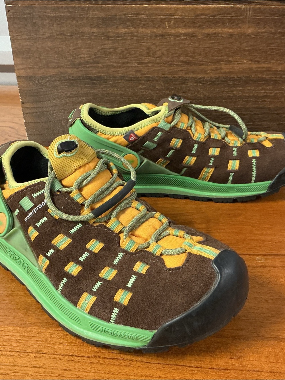 Salewa Women Capisco Insulated Approach Teal Brown Leather Shoe Size 6